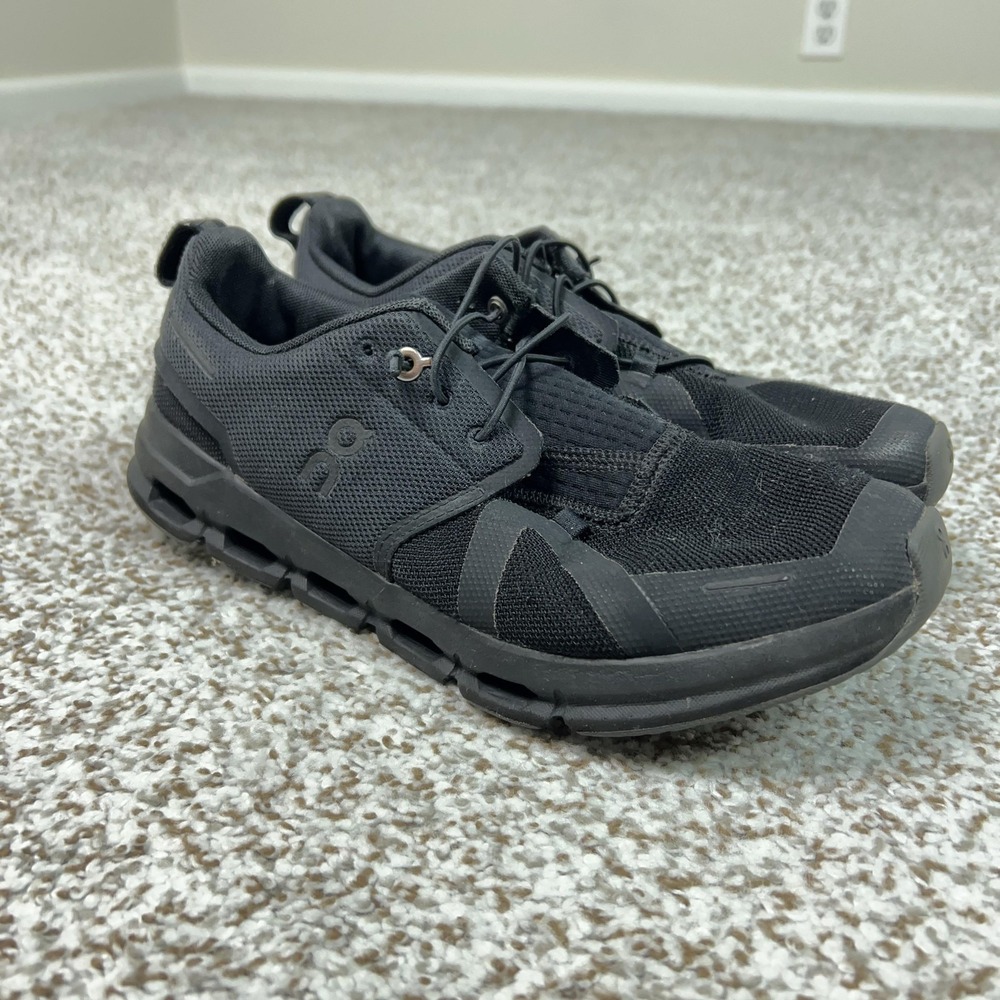 On Running‎ Shoes Youth Size 6.5 Black Mesh Cloud Tec Athletic Sneakers Gym